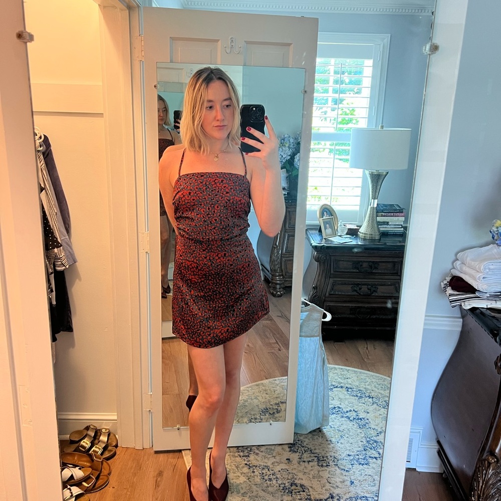 Nasty Gal Red and Black Mini Dress